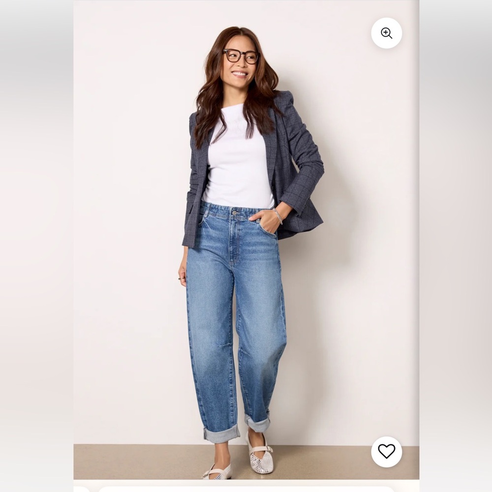 PAIGE Alexis Barrel Jeans with Rolled Cuff